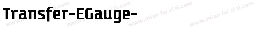Transfer-EGauge字体转换