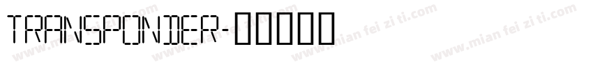Transponder字体转换
