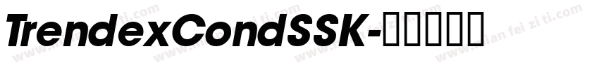 TrendexCondSSK字体转换
