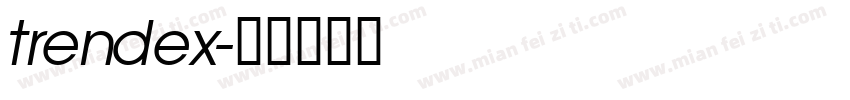 trendex字体转换