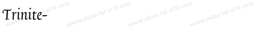 Trinite字体转换
