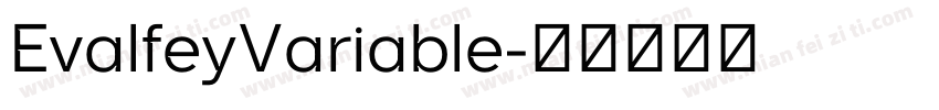 EvalfeyVariable字体转换