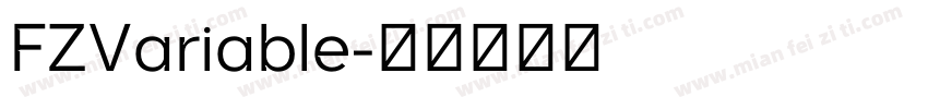 FZVariable字体转换