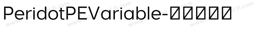 PeridotPEVariable字体转换