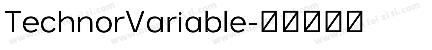 TechnorVariable字体转换