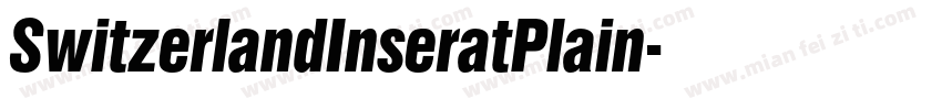 SwitzerlandInseratPlain字体转换