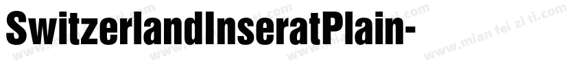 SwitzerlandInseratPlain字体转换