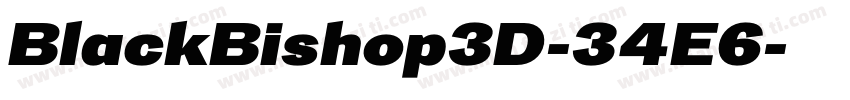 BlackBishop3D-34E6字体转换