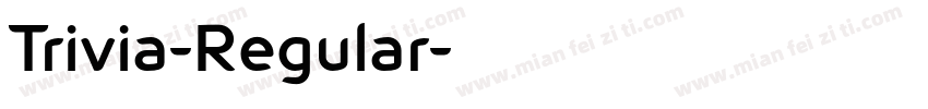 Trivia-Regular字体转换