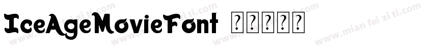 IceAgeMovieFont字体转换