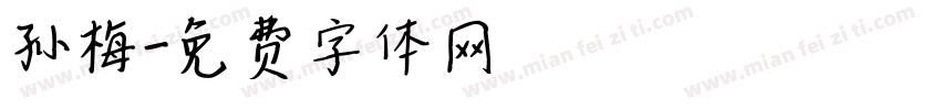 孙梅字体转换