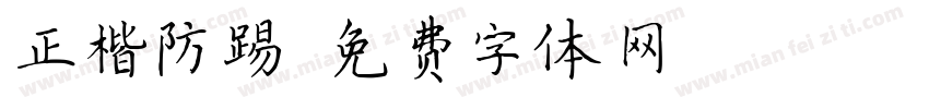 正楷防踢字体转换