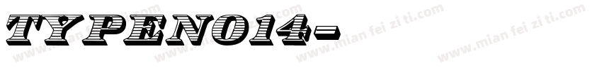 TypeNo14字体转换