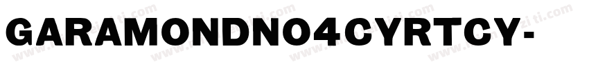 GaramondNo4CyrTCY字体转换