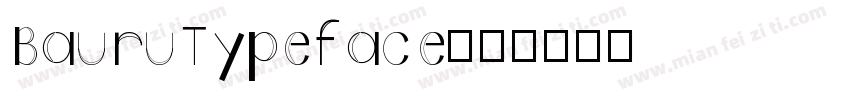 BauruTypeface字体转换
