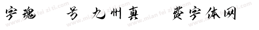 字魂125号-九州真书字体转换