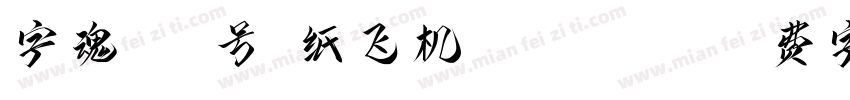 字魂261号-纸飞机-Regular字体转换