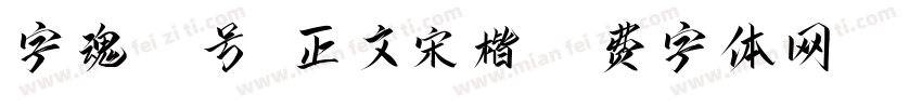 字魂42号-正文宋楷字体转换