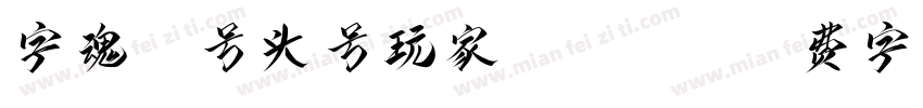 字魂44号头号玩家Regular字体转换