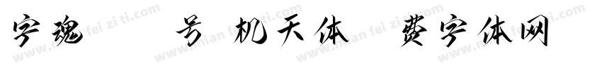 字魂5065号-机天体字体转换