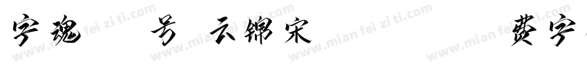 字魂602号-云锦宋-Regula字体转换