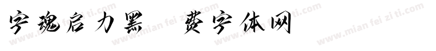 字魂启力黑字体转换