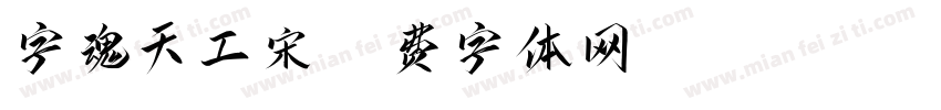 字魂天工宋字体转换