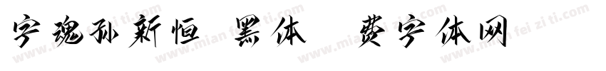 字魂孙新恒颉黑体字体转换