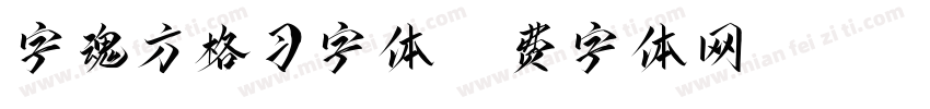 字魂方格习字体字体转换