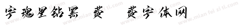 字魂星钻黑免费字体转换