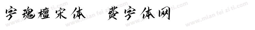 字魂檀宋体字体转换