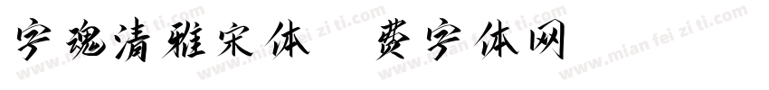 字魂清雅宋体字体转换