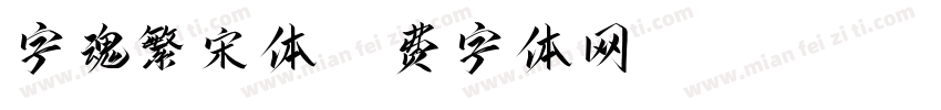 字魂繁宋体字体转换