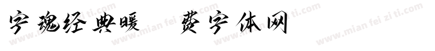 字魂经典暖字体转换