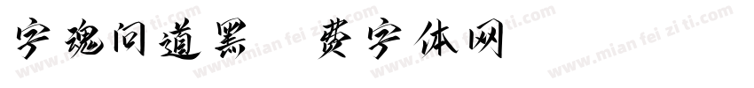 字魂问道黑字体转换