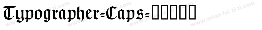 Typographer-Caps字体转换