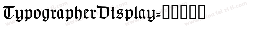 TypographerDisplay字体转换