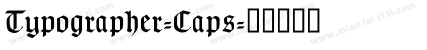 Typographer-Caps字体转换