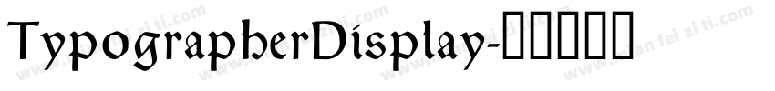 TypographerDisplay字体转换