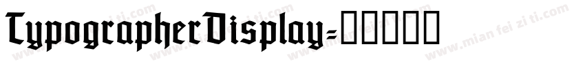 TypographerDisplay字体转换