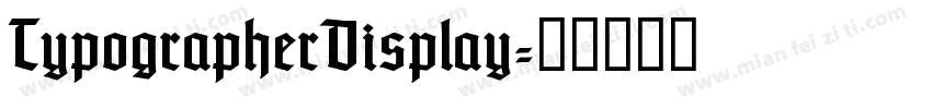 TypographerDisplay字体转换