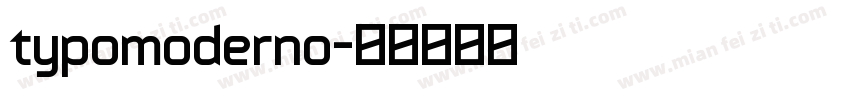 typomoderno字体转换