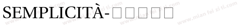 Semplicità字体转换