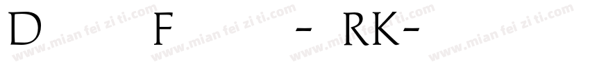 DigitechnoFreeversion-pmRK字体转换