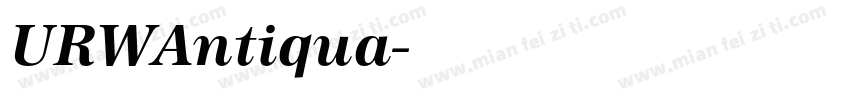 URWAntiqua字体转换