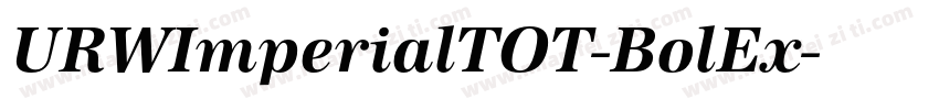 URWImperialTOT-BolEx字体转换