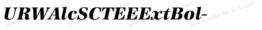 URWAlcSCTEEExtBol字体转换