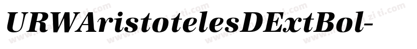 URWAristotelesDExtBol字体转换
