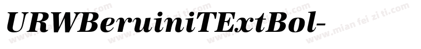 URWBeruiniTExtBol字体转换