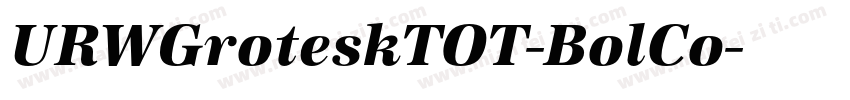 URWGroteskTOT-BolCo字体转换